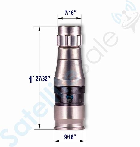 SatelliteSale Indoor/Outdoor Fittings Coaxial Connectors for RG-11 Coax Cables Pack of 4 Pcs in Kuwait