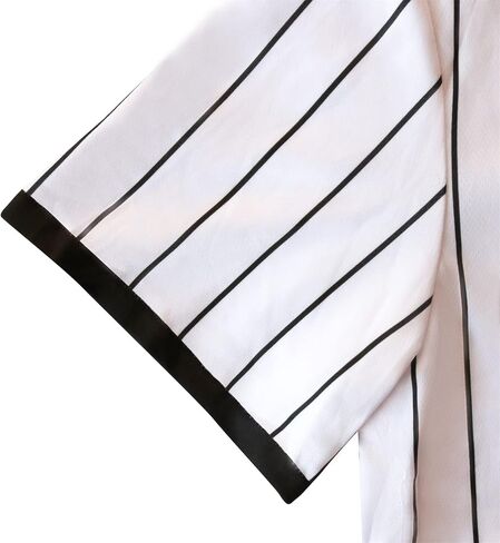 5/17/50 Stripes Baseball Jersey Short Sleeve Button Shirts for Fans in Saudi Arabia