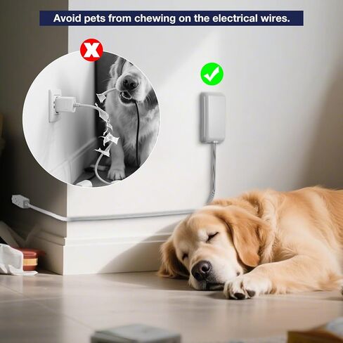 سلك توصيل مسطح لقطاع الطاقة بطول 3 أقدام - موسع منفذ حائط أبيض رفيع للغاية 3 منافذ مع غطاء حماية للأطفال للمطبخ، خلف التلفزيون، غرفة النوم، مدرج في قائمة ETL in Kuwait