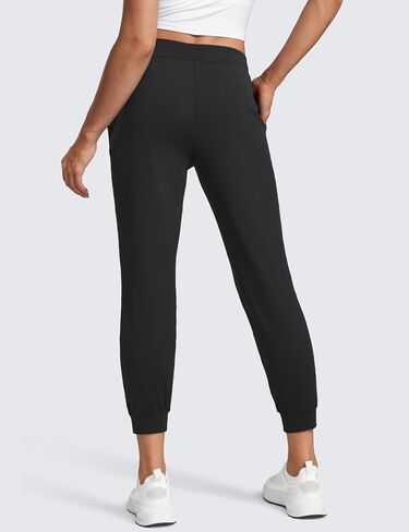 CRZ Yoga Cloud Jersey joggers sweatpants النساء 25 "Capri Casual Lounge Pajama تجريب السراويل مع جيوب in Saudi Arabia
