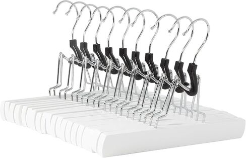 Amazon Basics Wooden Pants Hangers - Cherry, 10-Pack in Saudi Arabia