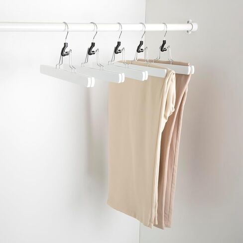 Amazon Basics Wooden Pants Hangers - Cherry, 10-Pack in Saudi Arabia