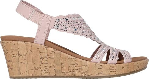 Skechers Women's Beverlee Dromazing Charm Wedge Sandal in Saudi Arabia