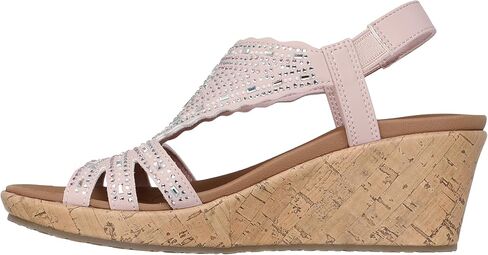 Skechers Women's Beverlee Dromazing Charm Wedge Sandal in Saudi Arabia