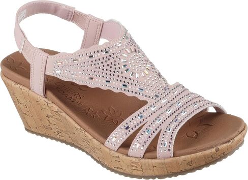 Skechers Women's Beverlee Dromazing Charm Wedge Sandal in Saudi Arabia