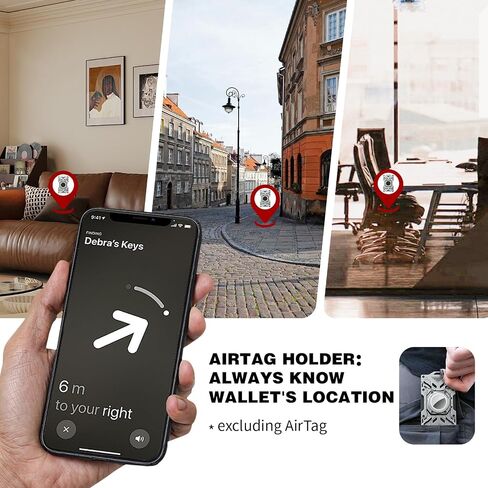 محفظة Airtag للرجال-محفظة معدنية ضئيلة مع ألياف الكربون ، حامل بطاقة ائتمان حظر RFID ، محفظة جيب أمامية مع أنبوب زجاجي وموضع خطاف رمادي in Saudi Arabia