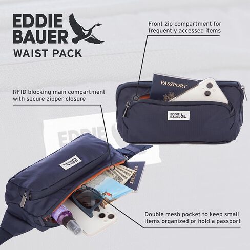 Eddie Bauer Multipurpose RFID-Blocking Lightweight Travel Waistpack Bag in Saudi Arabia