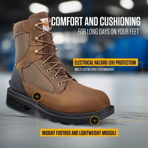 Carhartt Men's Ironwood Waterproof 8" Alloy Toe Work Boot in Saudi Arabia