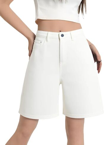 شورت Emmiol Denim المطرزة Jorts Baggy Wide Leg Summer Jean Shorts Y2K Hip-Hop 2025 Fashion Streetwear in Saudi Arabia
