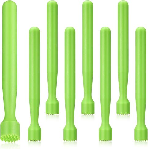 8 Pieces Muddler for Cocktails Plastic Muddler Drink Muddler 8 Inch Bar Muddler Tool Set Mojito Fruit Muddler for Home Ice Crusher Bartender Bars Accessories in Saudi Arabia