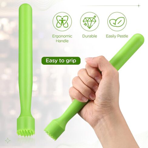 8 Pieces Muddler for Cocktails Plastic Muddler Drink Muddler 8 Inch Bar Muddler Tool Set Mojito Fruit Muddler for Home Ice Crusher Bartender Bars Accessories in Saudi Arabia