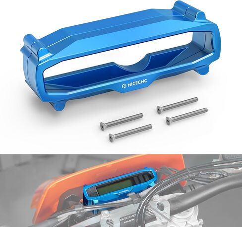 Blue Gauge Cover Meter Odometer Protector Compatible With Husqvarna TE 150/250/300 2024 FE 250/350/450/501/350W/501W/350S/501S 2024,Dirt Bike Aluminum,See fitment in Saudi Arabia