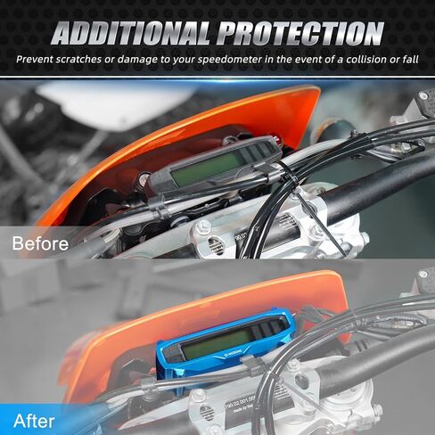Blue Gauge Cover Meter Odometer Protector Compatible With Husqvarna TE 150/250/300 2024 FE 250/350/450/501/350W/501W/350S/501S 2024,Dirt Bike Aluminum,See fitment in Saudi Arabia