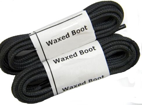 GREATLACES 2 Pair - Waxed Rugged proWAX Heavy Duty Long Lasting Polyester Boot Laces Shoelaces in Saudi Arabia
