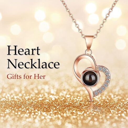 Beferr Rose Gifts for Women-Preserved Real Rose with Necklace, for Her, Eternal Flowers Rose Birthday Gifts for Women Mom Wife Girlfriend, Presents Ideas on Anniversary in Saudi Arabia