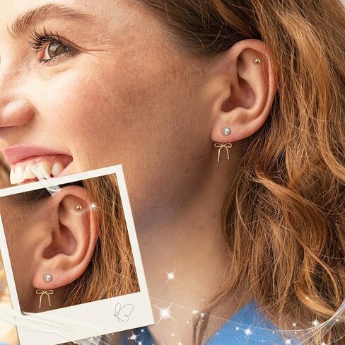 Smileblele 2 Pairs x Gold Stud arocrings مجموعة ، أقراط لذيذة للنساء ، حلق بسيط بسيط ، أقراط ذهبية 16K للنساء العصرية in Kuwait