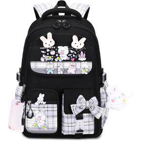 Cute Backpack for Girls Bookbag School Bag for girls Kids Backpack Middle High Elementary School Backpack for Teen Girls (Purple)