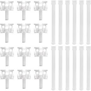Vertical Blinds Repair Kit 12 Sets White Vertical Blind Repair Carrier Repair Bracket Replacement Parts