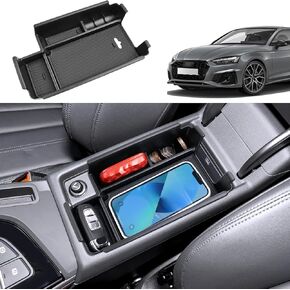 منظم وحدة التحكم المركزية لـ Audi A4 (2017-2024) ، لـ Audi A5 (2017-2024) ، ودائم من ABS من البلاستيك ومضاد الانزلاق 2022 2023 2024 A4/A5 إدراج حاوية العملة المعدنية 2024 A4/A5