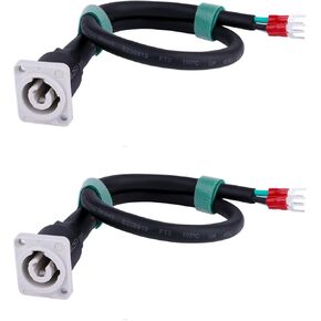 Toronce 3 PIN AC Powercon Connector Male Plug 20A/250V for Stage Light LED Screen Blue Connector Compatible with NAC3FCA, NAC3FCB, NAC3MA-1, NAC3MPB-1 Connector（Blue_5 Pcs）