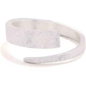 Adjustable 925 Sterling Silver Rings Handmade Wide Silver Ring Boho Thumb Band Statement Rings for Women