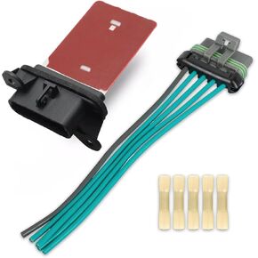 HVAC Blower Motor Resistor Kit with 13 AWG Connector Wire Harness Compatible with 2013 2014 2015 2016 2017 2018 2019 2020 Chevrolet Spark/Sonic/Trax 2012-2022 Replace 95018066 94560526 99595KW