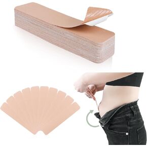 30 pcs شريط البطن مسبقًا - شريط التحكم في البطن المقاوم للماء لرفع المعدة والدهون الخلفية ، وشريط جسم مرن للجلد المترهل وبطن ما بعد الولادة