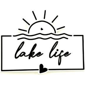 Lake Life Tote Bag Charm – Accessory for Beach, Pool & Everyday Use - Fits Various Tote Bags