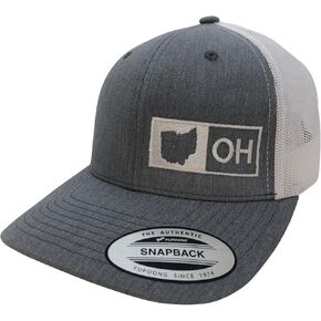 Trucker Hat - Ohio (Heather Gray/White) Snapback