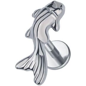 Xpircn Helix Conch Percing Jewelry للنساء 16G 6MM 8MM ASTM F136 Titanium Charilage Back Flat Back