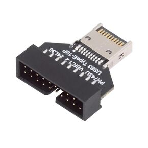 chenyang USB 3.2/3.1 Gen 2 Type E Front Panel Header Male to USB 3.0 Gen 1 19Pin/20Pin Female 20Gbps Mainboard Header Extension Adapter