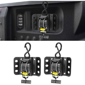 (Thickness: 0.17 inches) Ultimate Ratchet Straps for Ford F150 F250 F350 2015-2025, F-150 Truck Bed Ratchet Strap, Bed Mounted Ratchet Straps with Boxlink Plate & Dual Screw Reinforced Bracket