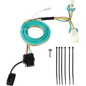Oyviny 4 Pin Trailer Wiring Harness 55359 لـ 1998-2004 GMC Sonoma/Chevy S-10/1998-2000 Isuzu Hombre ، S10 Trailer Wiring Harness
