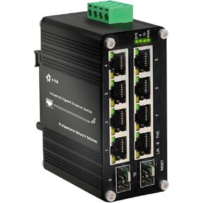 Industrial Gigabit Passive PoE Injector Hardened POE Adapter with 12-24V DC Input 24V PoE Output DIN- Rail /Wall Mount