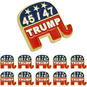 10/20/50/100Pcs 45 47 Donald Trump Enamel Pins Bluk -Show Your Support for Trump's 2024 Second inauguration of Donald Trump Merchandise Gift