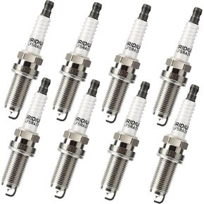 Iridium Spark Plugs 8 Pack 4469 LFR5AIX-11 Fit for 5.7 Ram 1500 2500 3500,Dodge Charger Challenger,Chrysler 300,Jeep Grand Cherokee,Nissan Armada Titan 5.6,Infiniti FX45 QX56 92145,LZFR5C11,5018