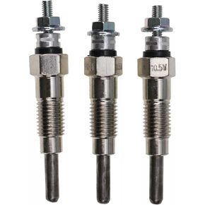 3X Glow Plug 3284128M1 72100982 Compatible for Massey Ferguson 1010 1020 1030 1035 Hinomoto E1502 E1804 E2002 Tractor