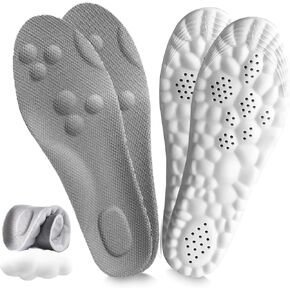 4D Cloud Height Increase Insoles for Men Wowen - Cloud Tech Insole, Soft Memory Foam Insoles, Comfort Steppers Height Increase Insoles Trim to Fit for Men Women (Black, 1.4-in US Men 8-11)