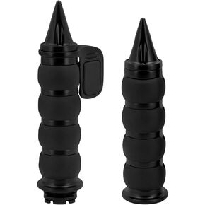 HDBUBALUS Motorcycle Hand Grips 1 Inch Handlebar Throttle Grips 25MM Rubber Fit for Harley Dyna Softail Touring Road King Electra Glide Sportster