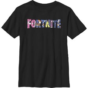 Boy's Fortnite Classic Logo Character Fill T-Shirt