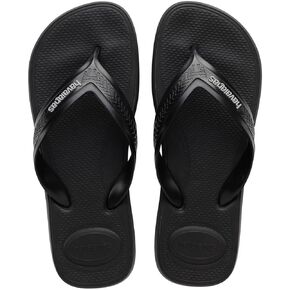 Havaianas for Men - Top Max Comfort Flip Flops, Black, 9/10