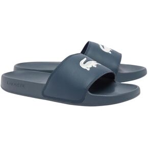 Lacoste Men's Serving Slide 0.0 ، Red & White Croc ، 9