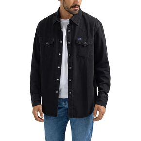 Wrangler Men's Denim Collection Snap Shirt