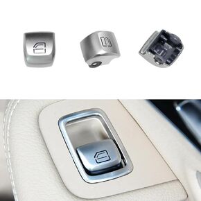 غطاء زر تبديل نافذة CAP لـ Mercedes Benz E C S GLC W212 W213 W22 C253 E200 E220 E350 E500 E220 CDI E300 CDI C63 (زر الباب الأيمن الأمامي)