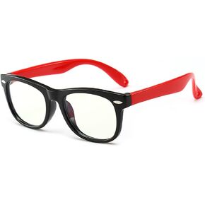 Flexible Blue Light Blocking Glasses for Kids Girls and Boys Age 1-7
