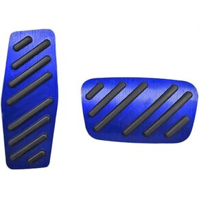 BOYUER for Chevy Blazer 2019 2020 2021 2022 2023 2024 2025 2PCS Aluminum Anti-Slip No Drilling Brake and Gas Accelerator Pedal Pad Cover Foot Pedal Pads Kit Interior Decoration Accessories (RED)