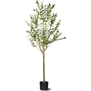 Artificial Palm Tree, Tall Tropical Palm Tree Faux Palm Plant for Indoor Outdoor Office House Living Room Home Decor