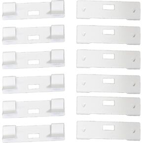 Vertical Blind Vane Saver Blind Repair Clip Blind Replacement Slat Blind Repair Tablet White 12PCS