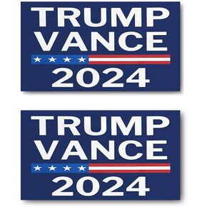 Trump Magnet Trump JD Vance 2024 Car Magnet Bumper Magnet Auto Truck Fridge Magnetic Laptop Decal(2 Pack)