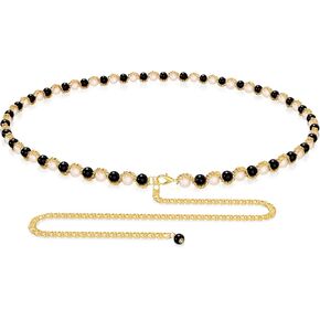 Plus Size Chain Belt for Women, Extra Long Body Chain, Adjustable Chunky Belt Chain